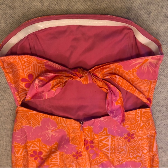 Lilly Pulitzer Sneaky Tiki Strapless Dress - Picture 3 of 9